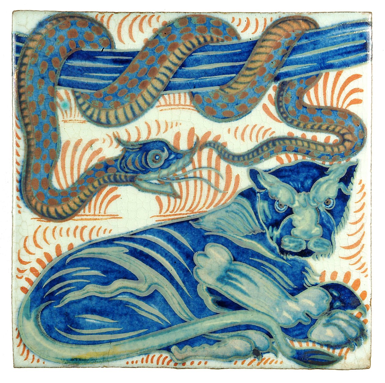 Piastrella da William de Morgan