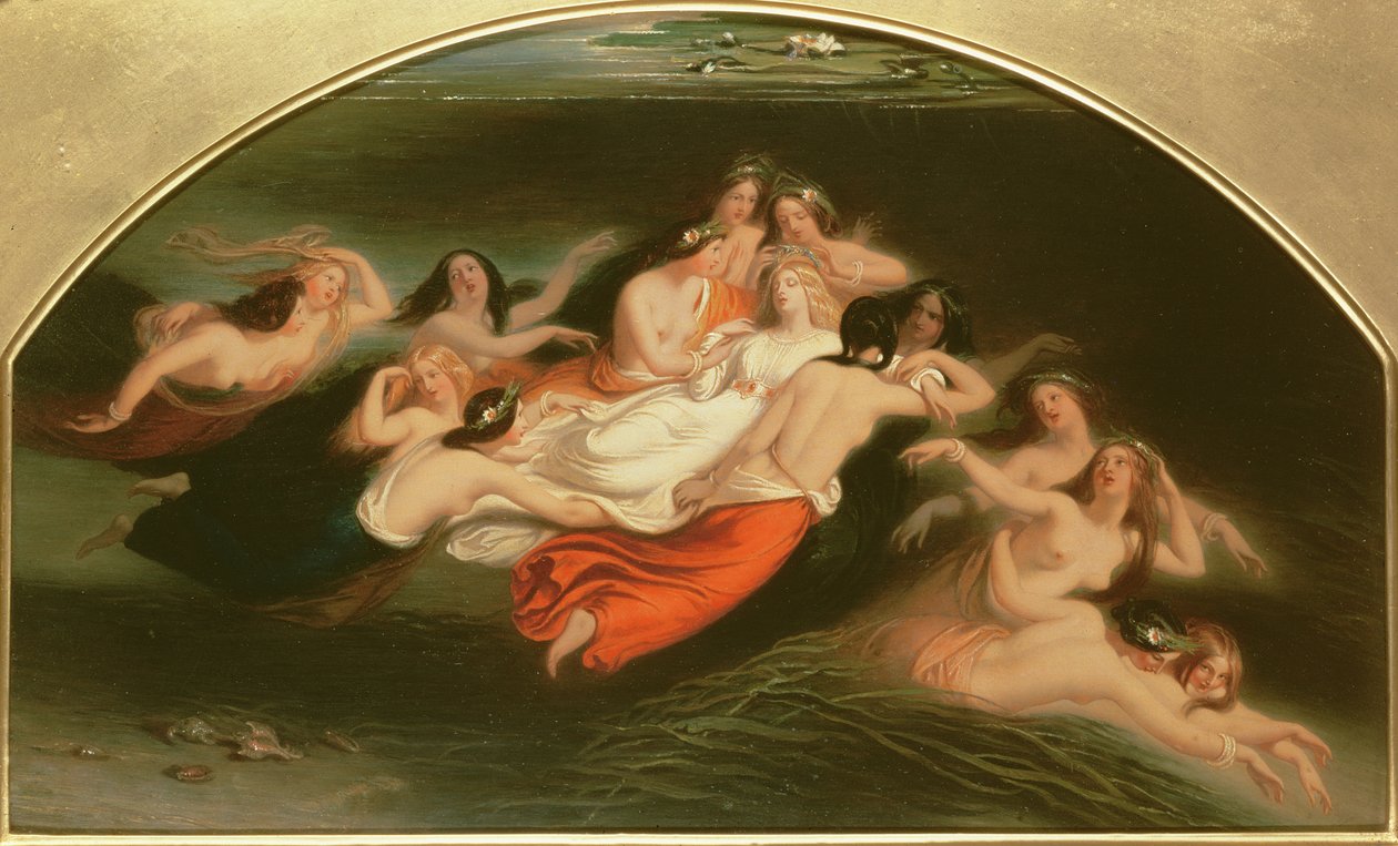 Sabrina e le ninfe, 1845 da William Edward Frost