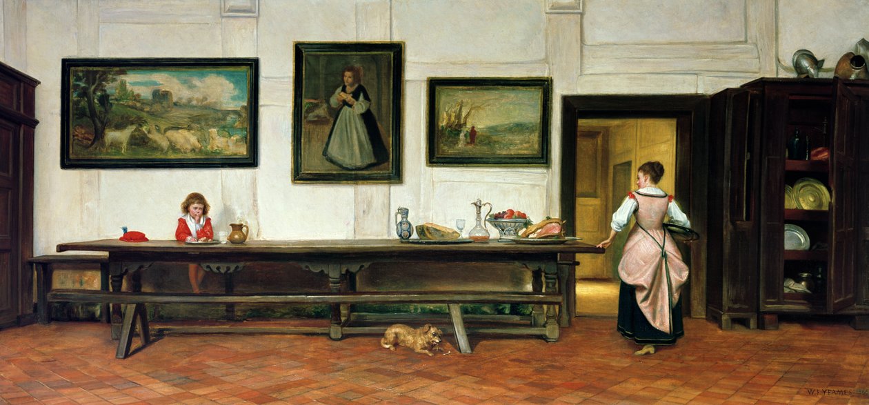 Interno di una sala da pranzo, 1866 da William Frederick Yeames