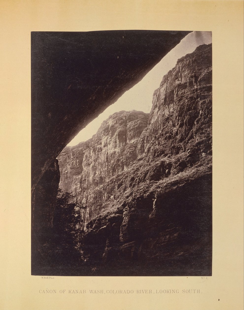 Cañon del Kanab Wash, Fiume Colorado, guardando a sud da William H. Bell