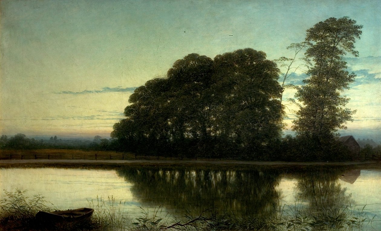 Crepuscolo sul Trent, c.1884 da William Harold Cubley