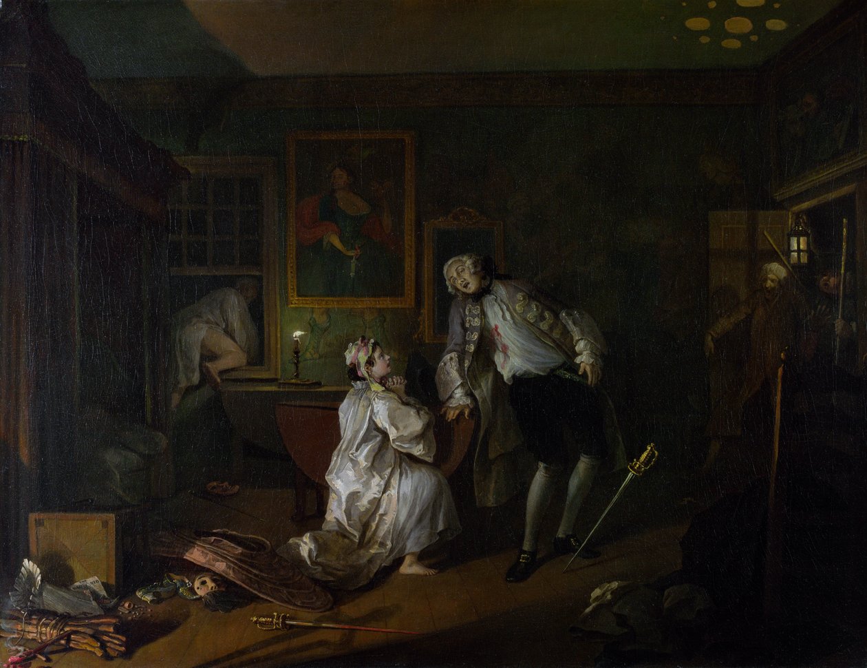 Matrimonio alla moda: 5, Il Bagnio da William Hogarth