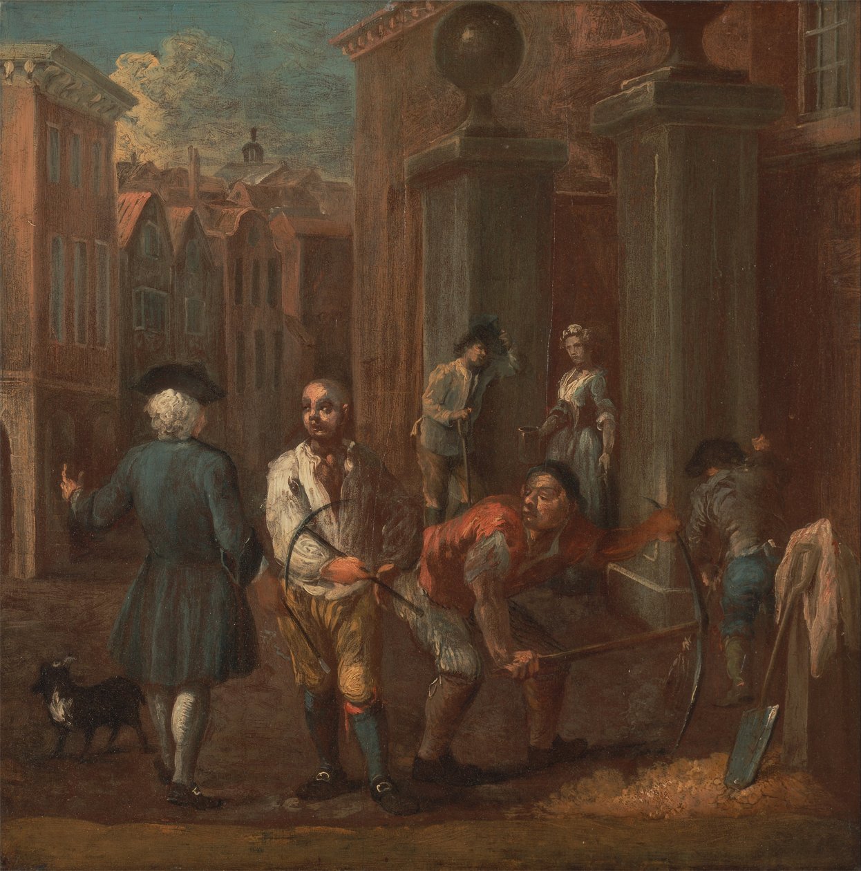 Insegna per un Pavimentatore da William Hogarth