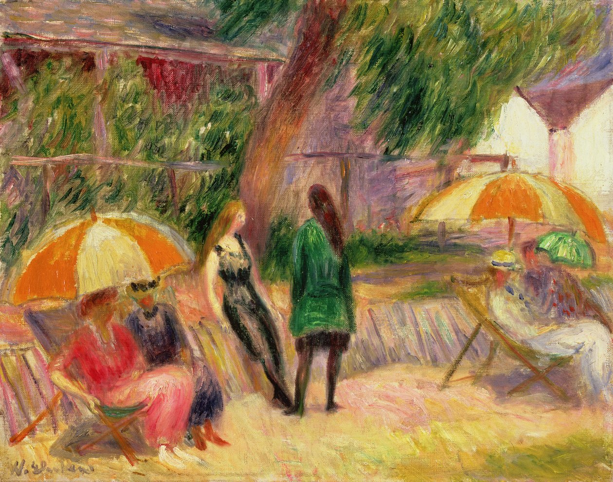 Spiaggia con figure, c.1915 da William James Glackens