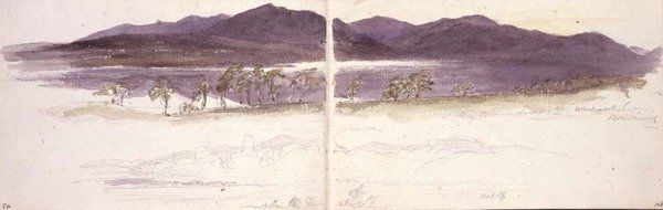 Tramonto dal sedile di Wordsworth, Brantwood da William James Linton