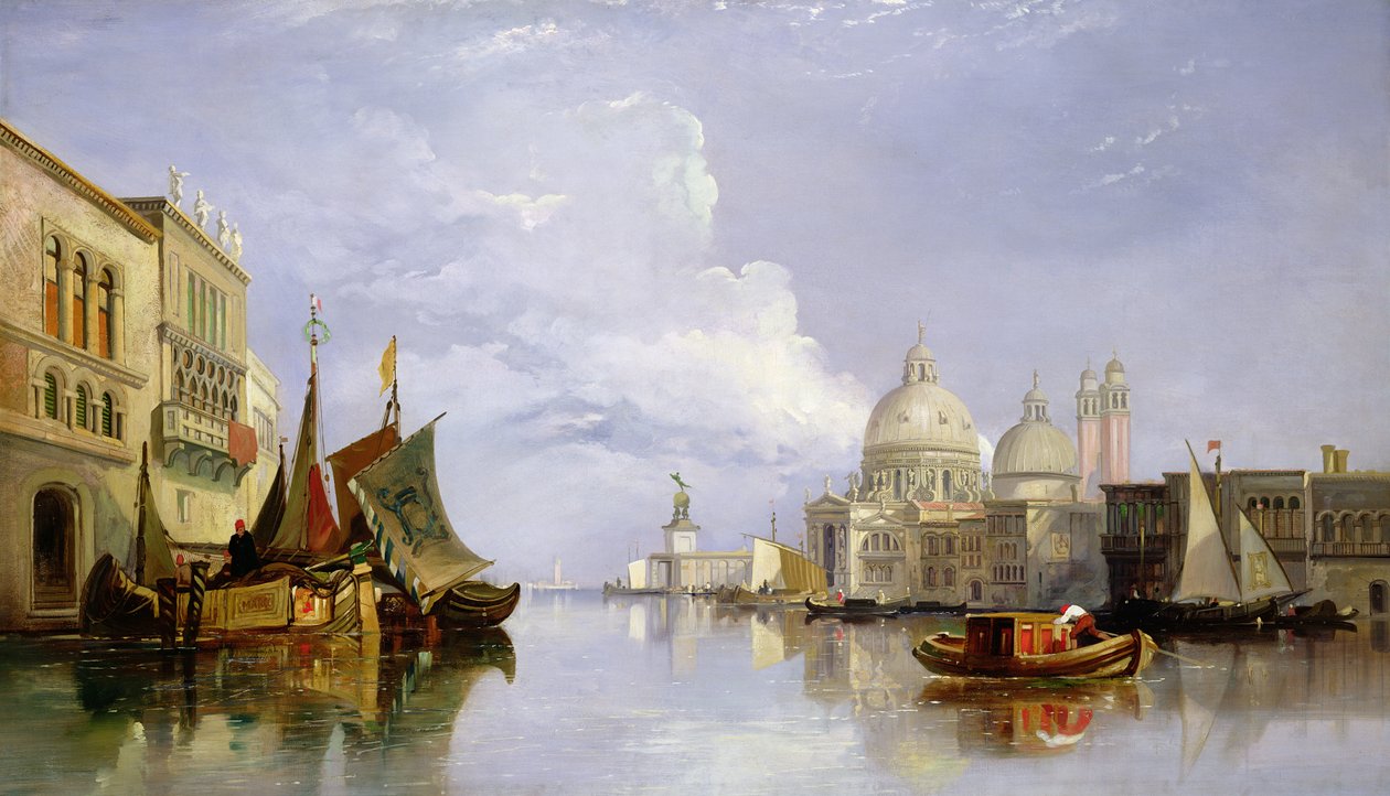 Il Canal Grande con la Chiesa di Santa Maria della Salute, Venezia da William James Muller