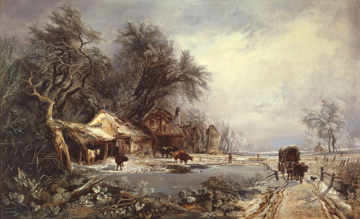 Paesaggio invernale, 1836 da William James Muller