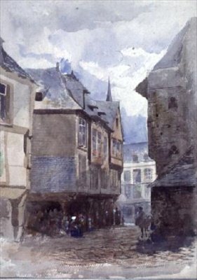 Una Strada a Dinan, Francia da William Linnaeus Casey