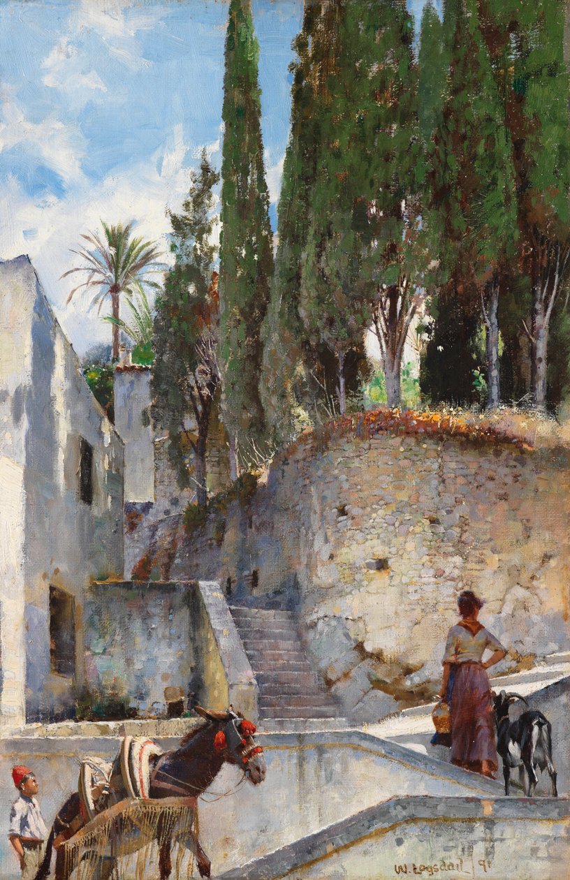 I vicoli di Napoli, 1891 da William Logsdail