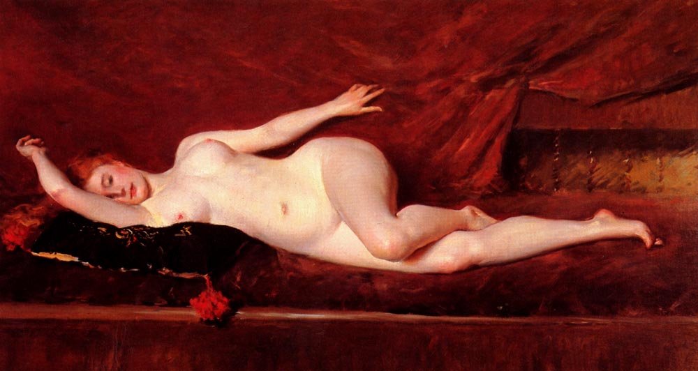 A Study In Curves da William Merritt Chase