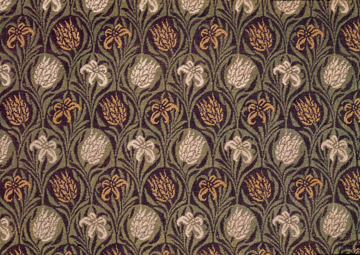 Frammento di tappeto Ingrain, c.1870 da William Morris