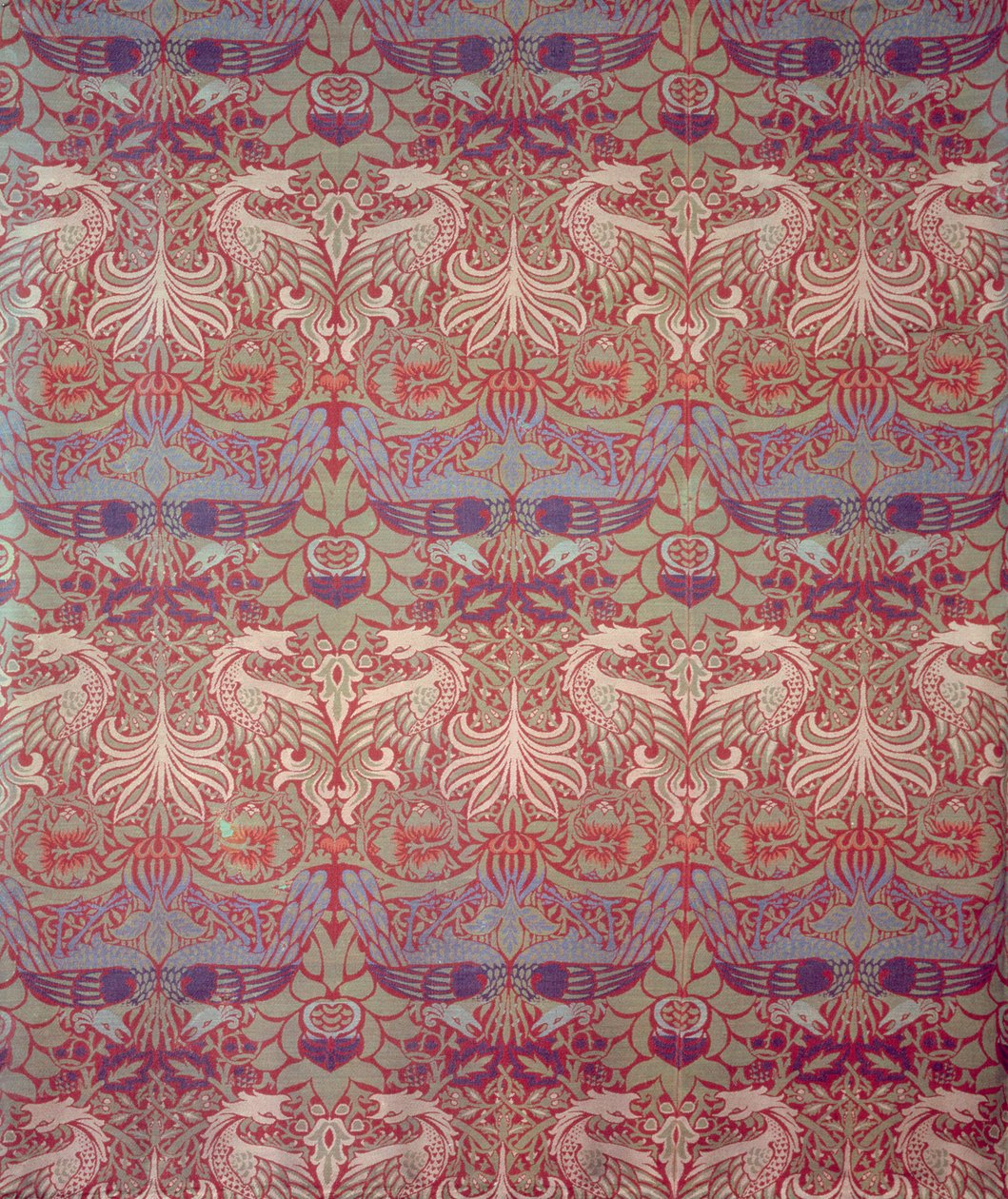 Pavone e Drago, prodotto da Morris & Co., 1878 da William Morris