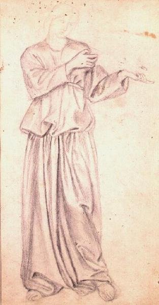 Giovane donna con un liuto da William Morris