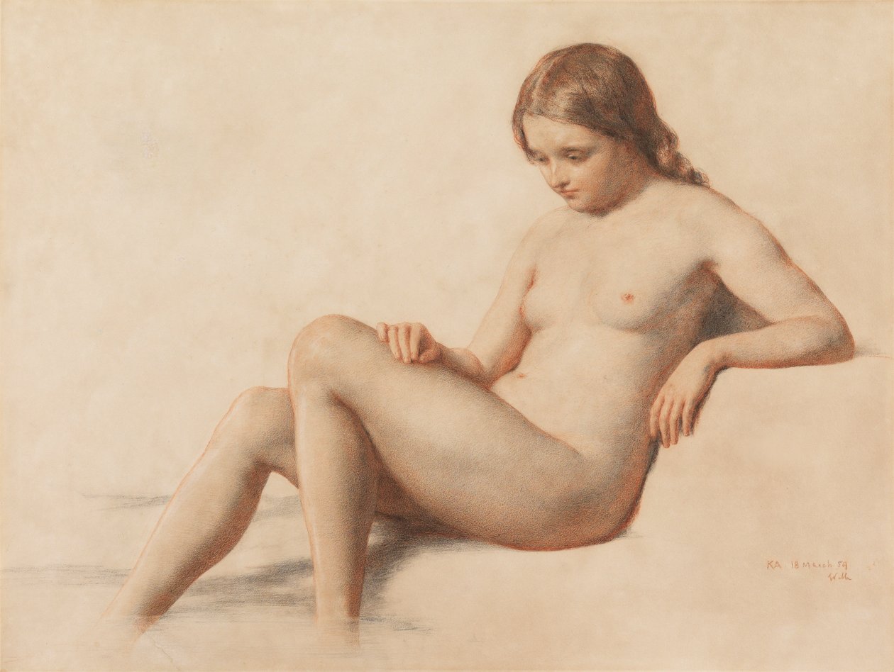Studio di un nudo, 1859 da William Mulready