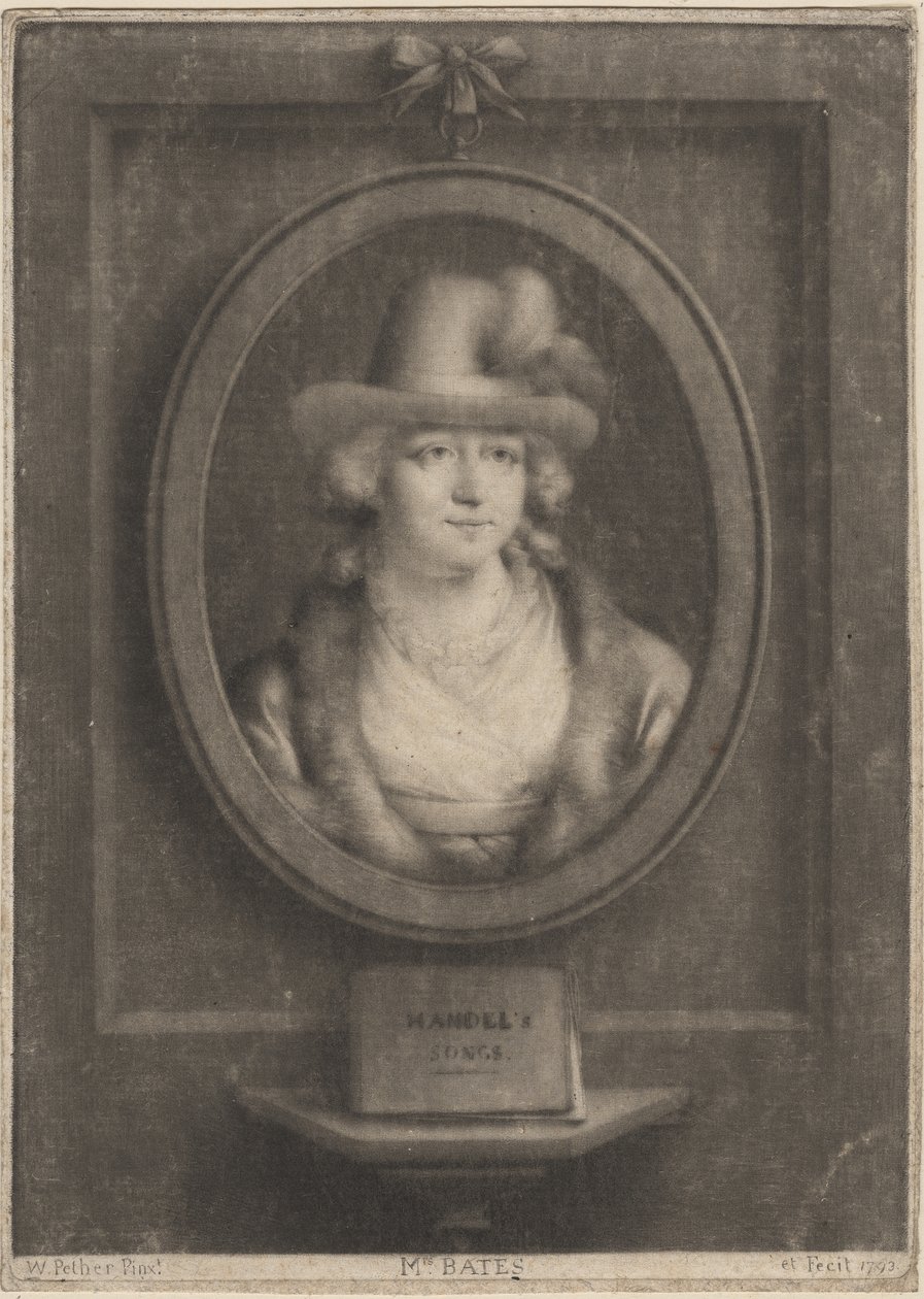 Mrs. Bates, 1793 da William Pether