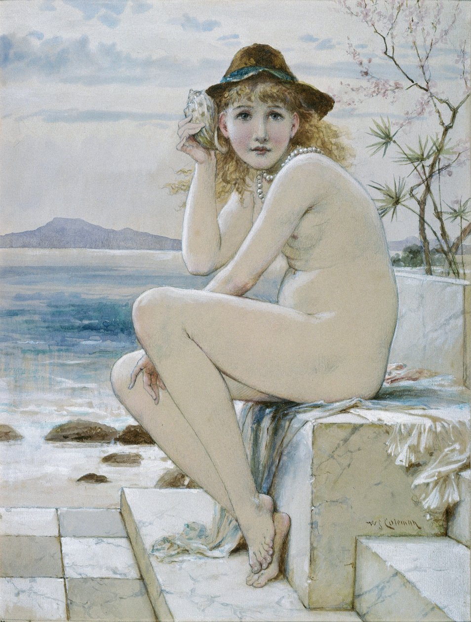 Ragazza con conchiglia da William Stephen Coleman