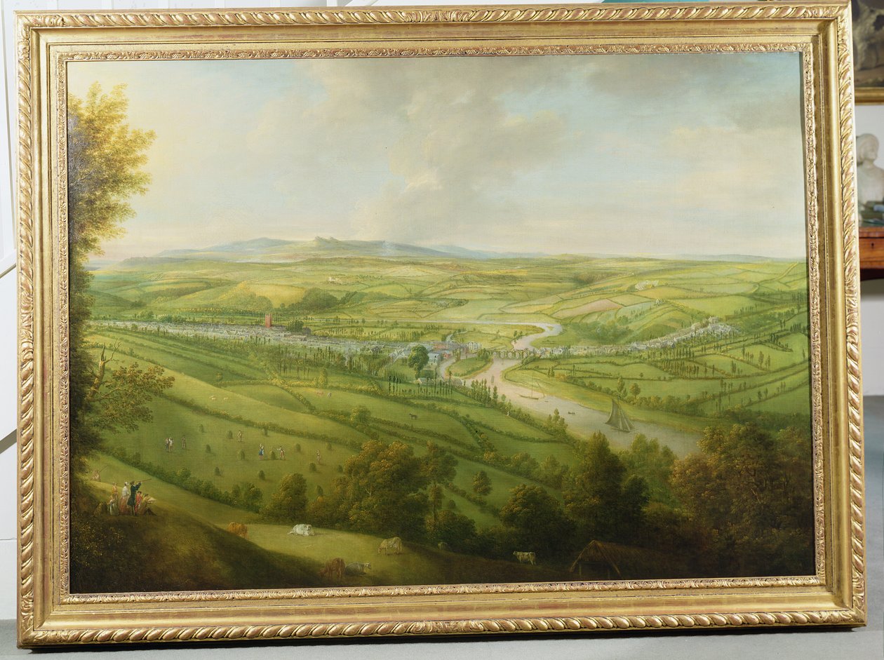 Prospetto di Totnes, Devon da William Tomkins