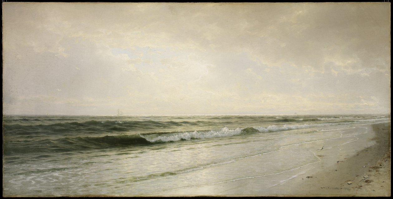 Paesaggio marino tranquillo, 1883 da William Trost Richards