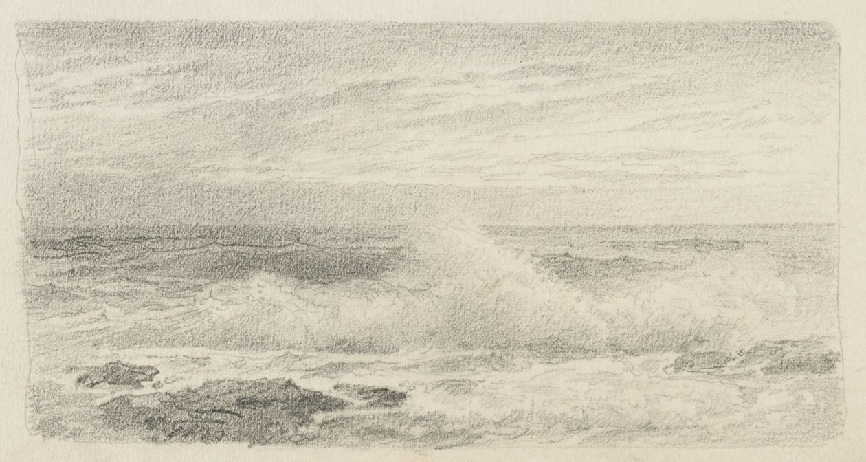 Paesaggio marino con spruzzi, 1900-05 da William Trost Richards