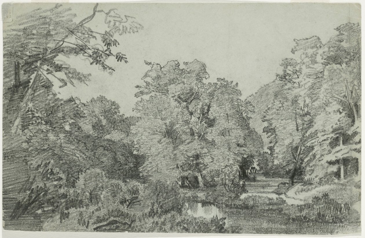 Scena boschiva con ruscello da William Trost Richards