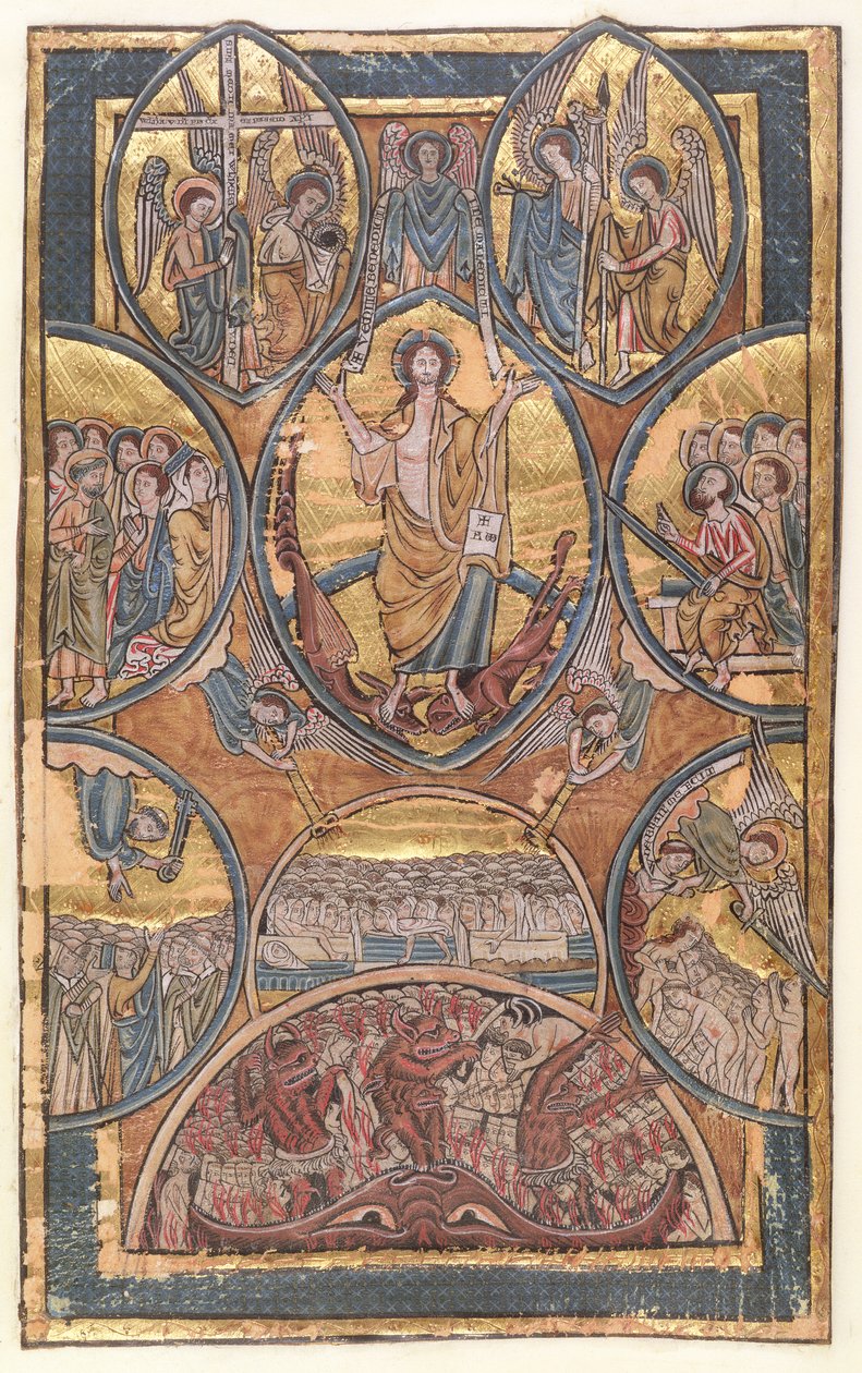 Ms 330 f.3 Il Giudizio Universale con autoritratto dell