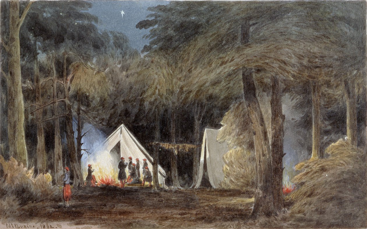 Accampamento degli Zuavi di Duryea, Virginia, 1862 da William the Younger MacIlvaine