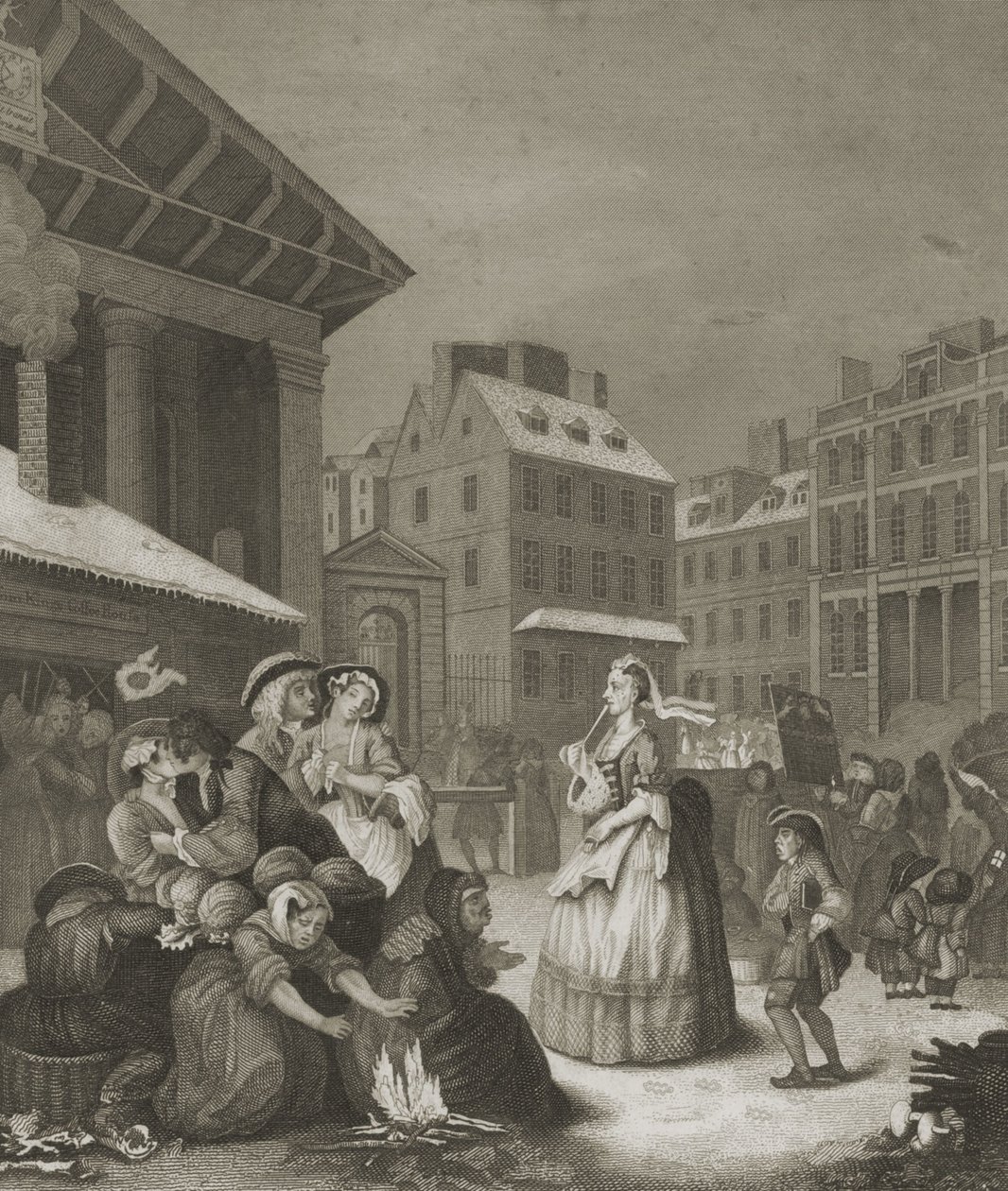 Mattina - Strade di Londra da William (after) Hogarth