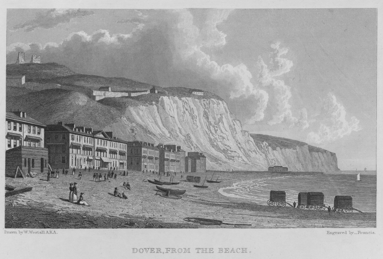 Dover, dalla Spiaggia da William (after) Westall