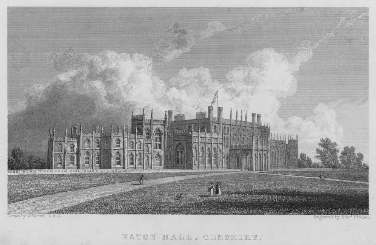 Eaton Hall, Cheshire da William (after) Westall