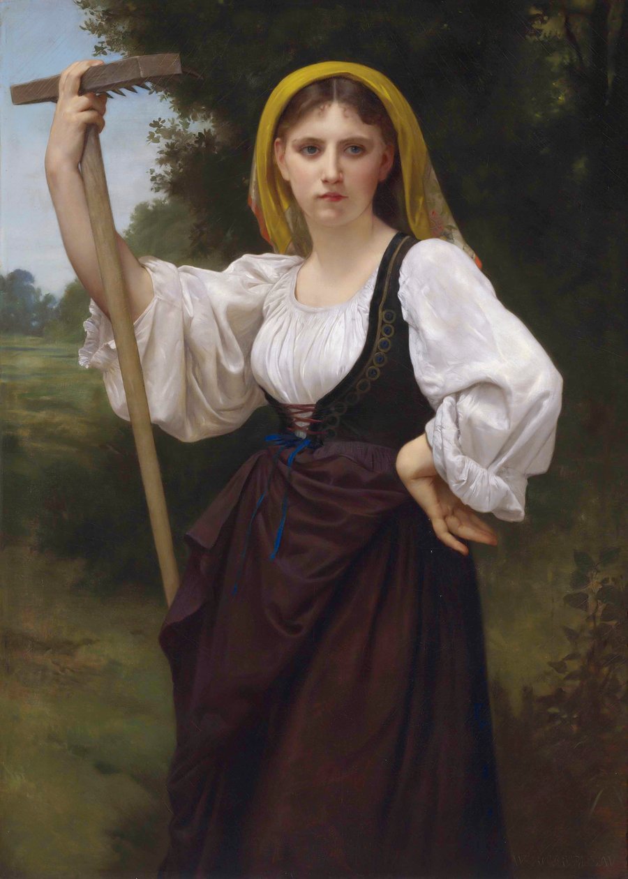 Francese:  La Faneuse da William Adolphe Bouguereau