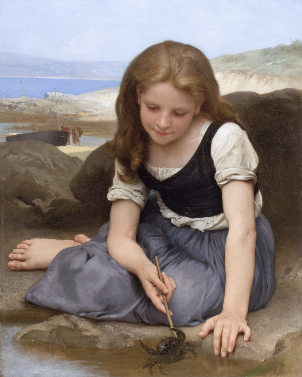 Francese:  Le crabe Il granchio da William Adolphe Bouguereau