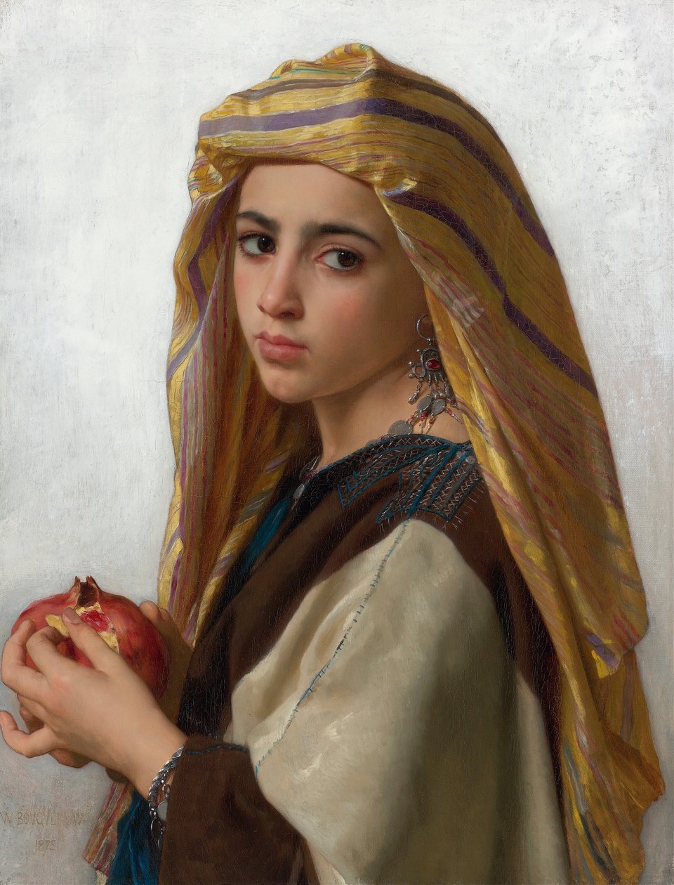 Ragazza con un Melograno da William Adolphe Bouguereau
