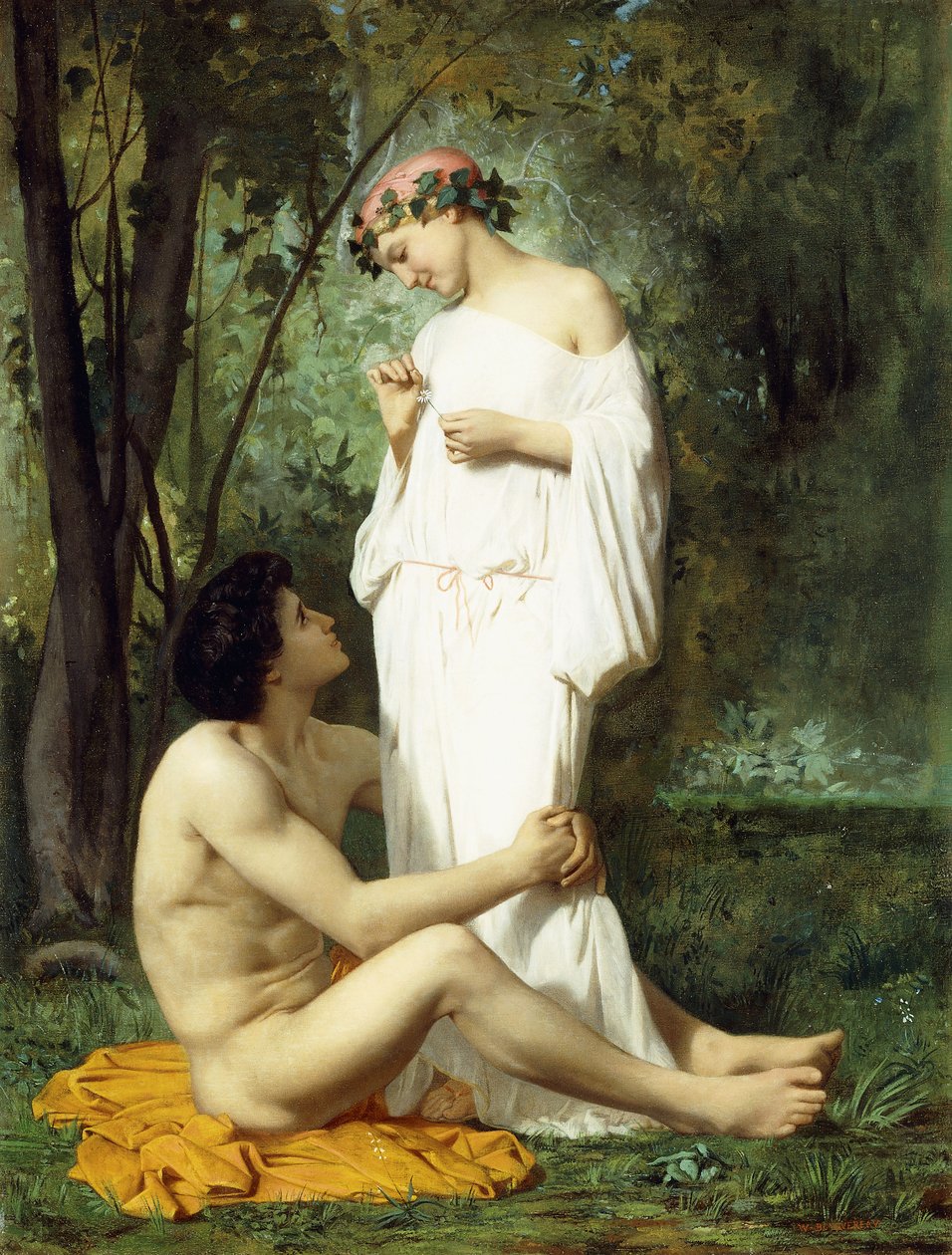 Idillio, 1851-52 da William Adolphe Bouguereau
