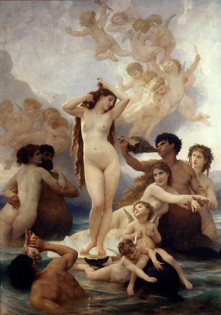 La nascita di Venere da William Adolphe Bouguereau