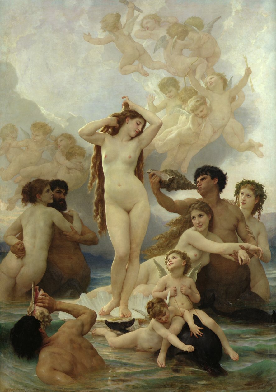 La nascita di Venere da William Adolphe Bouguereau