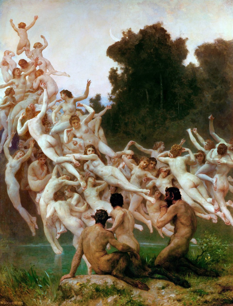 Le Oreadi da William Adolphe Bouguereau