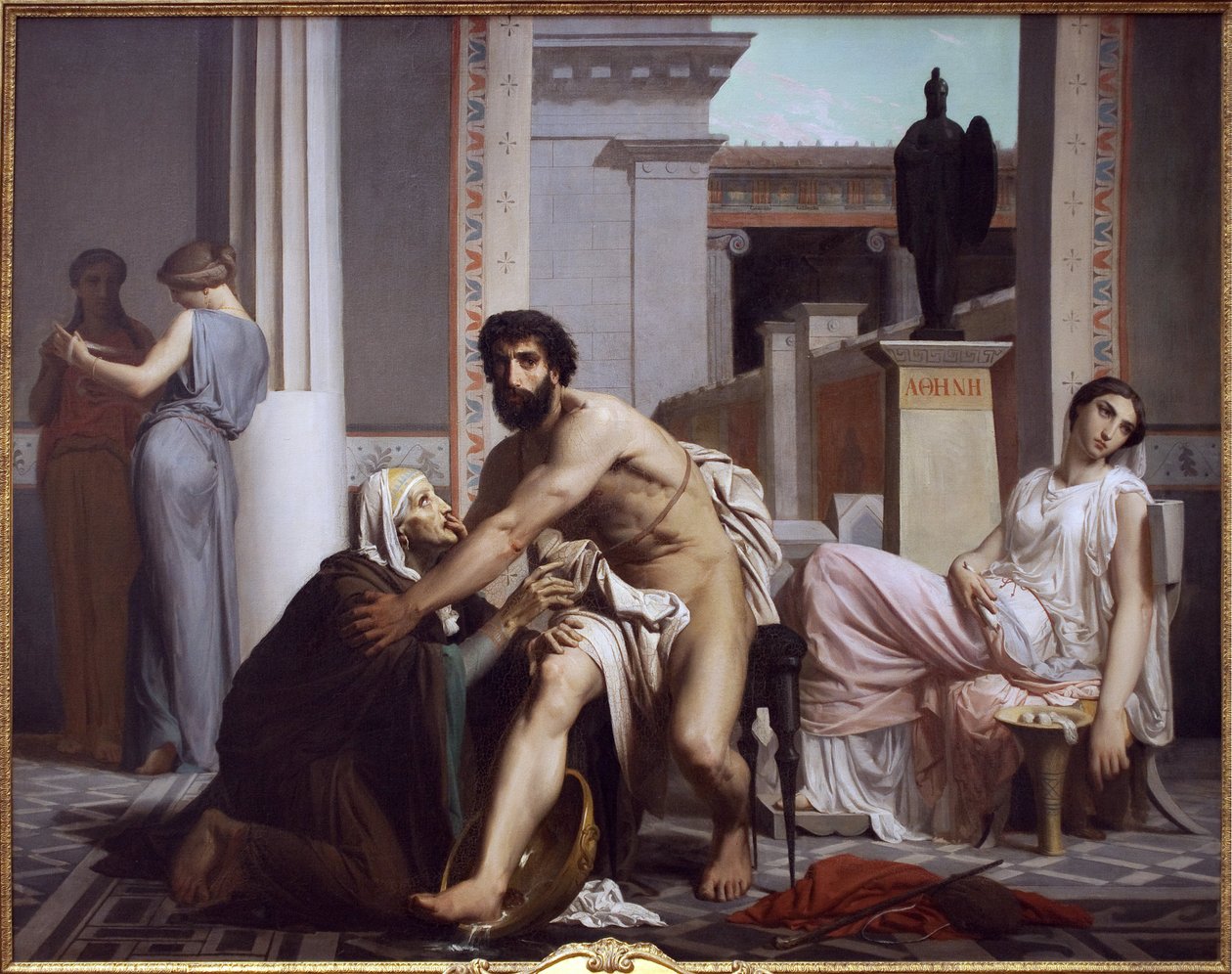 Ulisse riconosciuto dalla sua nutrice, Euriclea da William Adolphe Bouguereau
