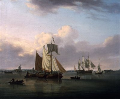 Navi al largo di Deptford da William Anderson