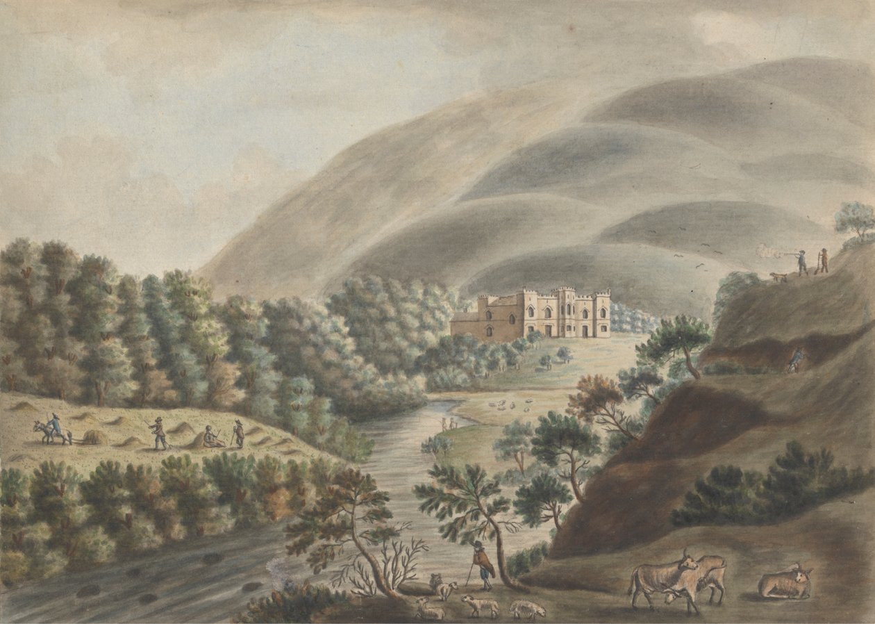 Castello di Kielder, Northumberland da William Beilby