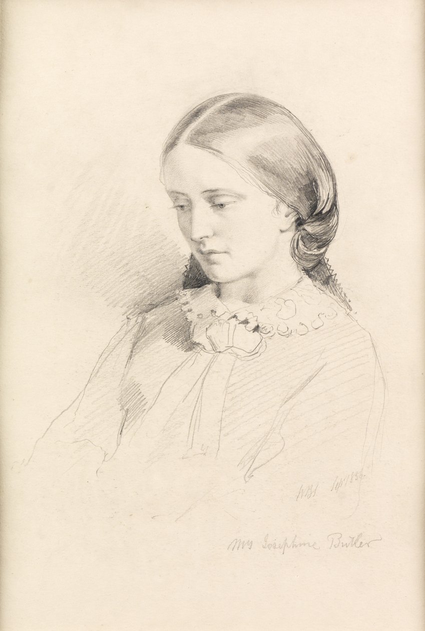 Josephine Butler, Prima Attivista Femminista, 1856 da William Bell Scott