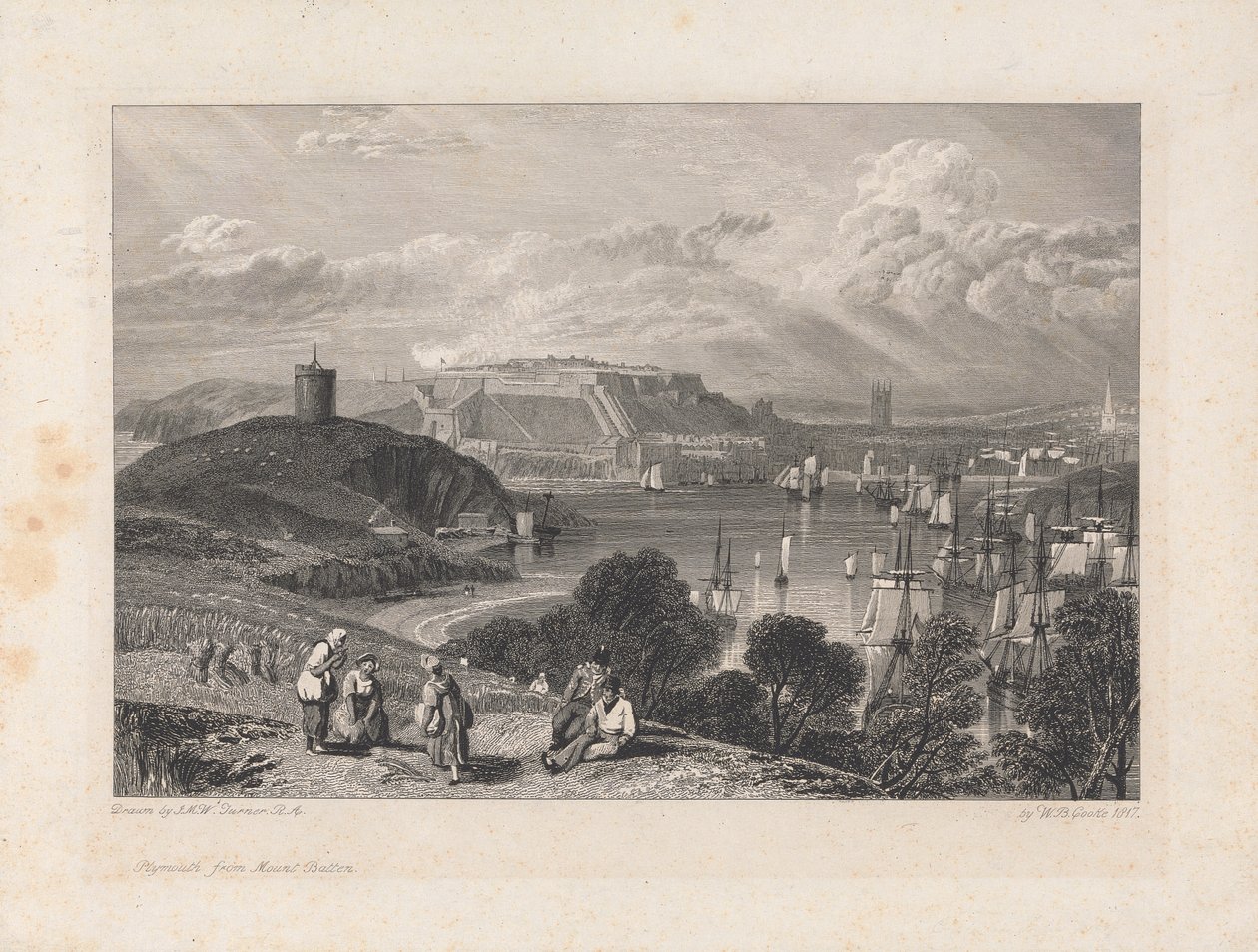 Plymouth, con Mount Batten da William Bernard Cooke