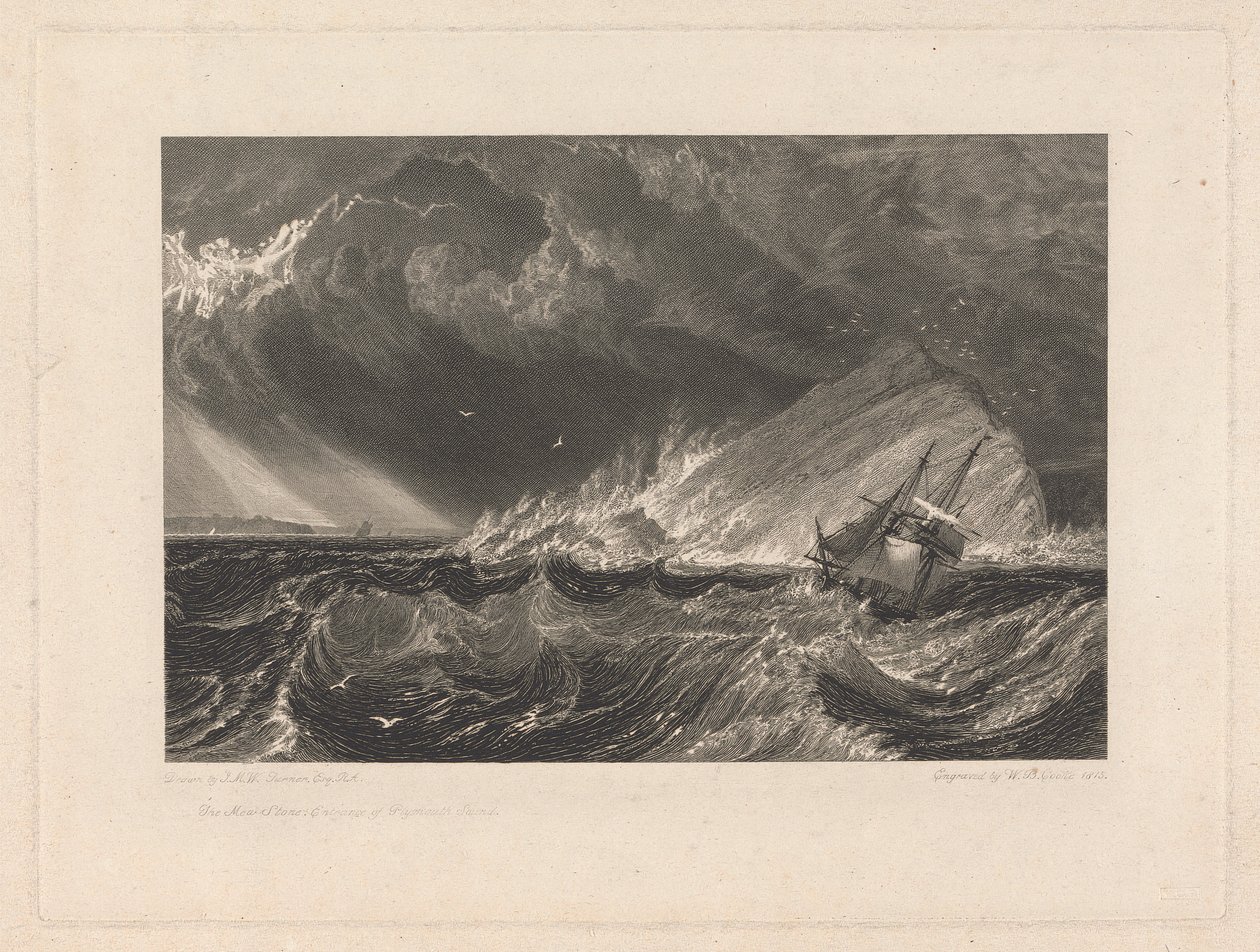 La Mewstone, ingresso del Plymouth Sound da William Bernard Cooke