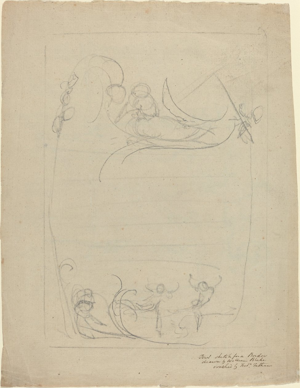 Un uomo armato che disprezza una donna da William Blake