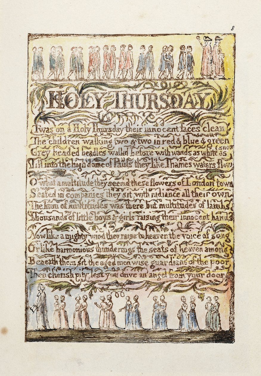 Giovedì Santo, 1789 da William Blake