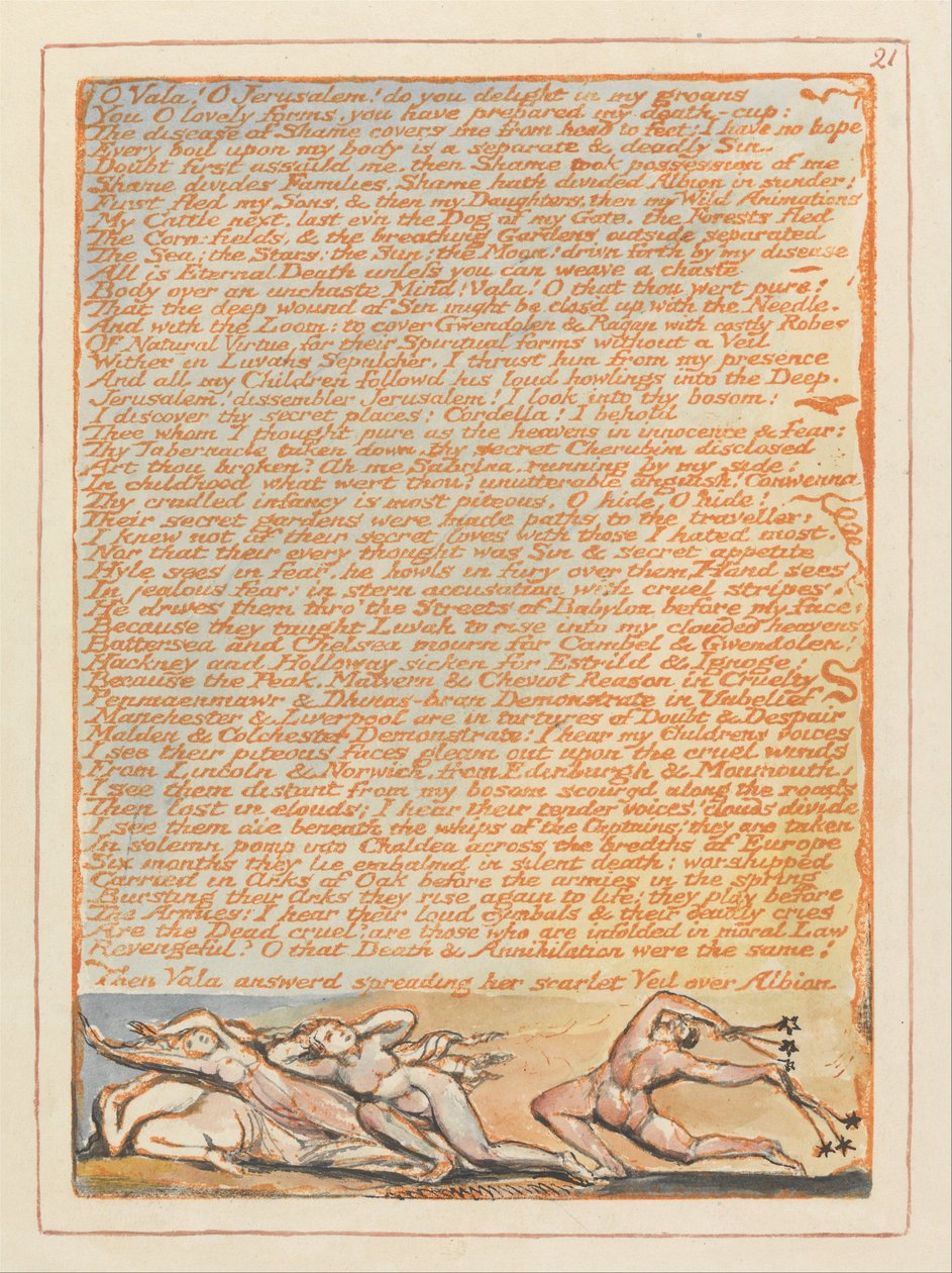 Gerusalemme, Tavola 21 da William Blake