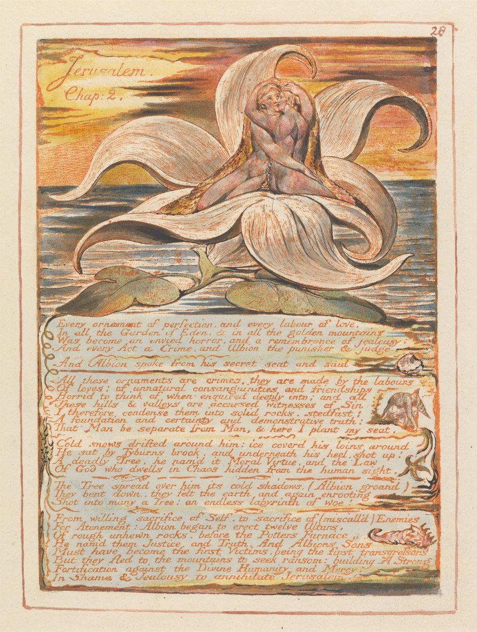Gerusalemme, Tavola 28, Gerusalemme, Capitolo 2... da William Blake
