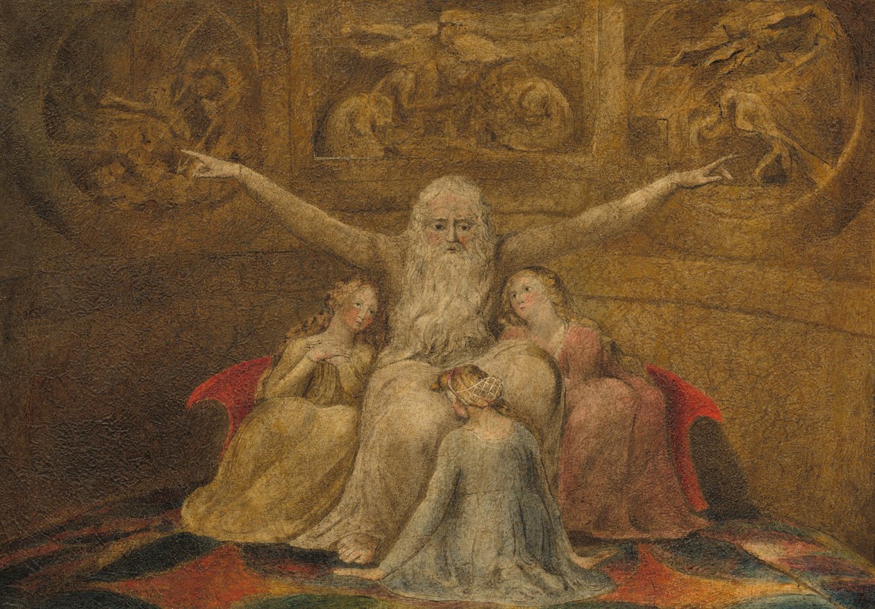 Giobbe e le sue Figlie da William Blake