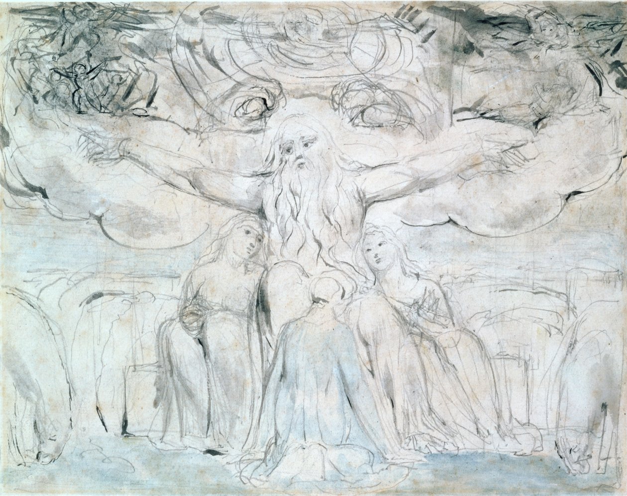 Giobbe e le sue figlie da William Blake