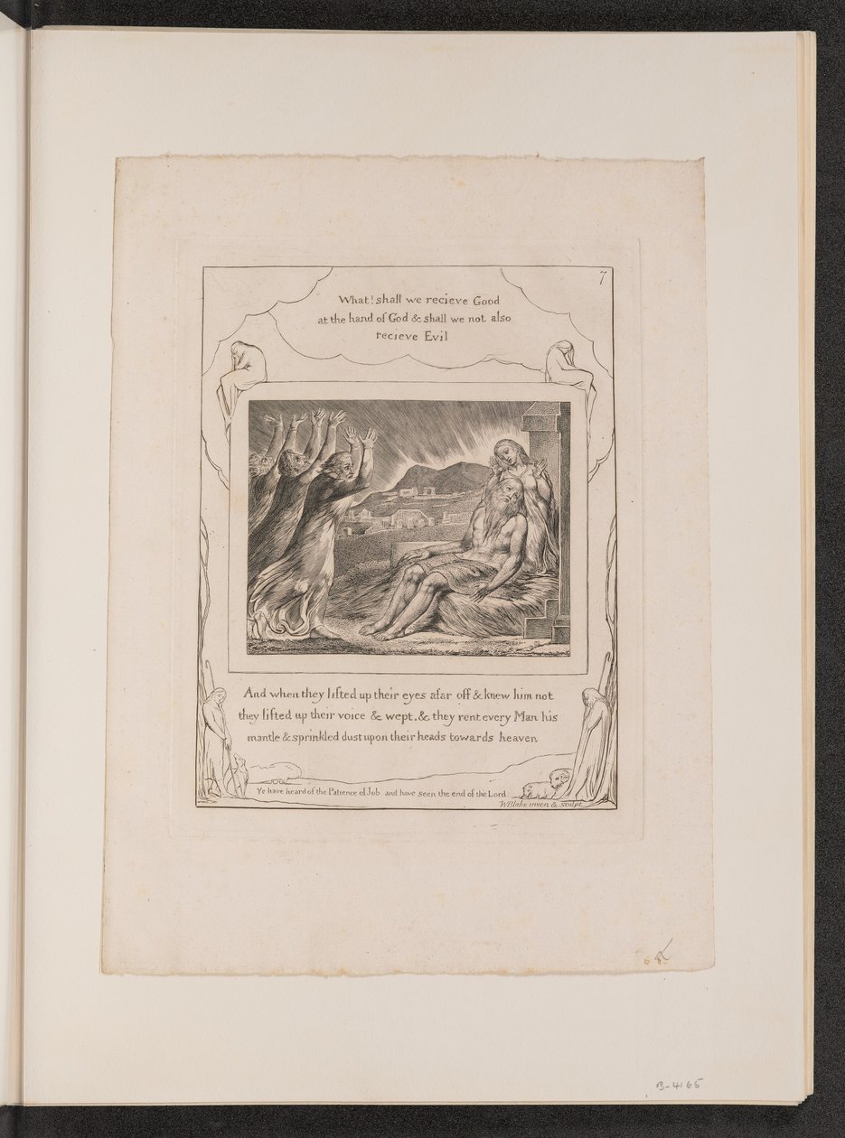 I consolatori di Giobbe da William Blake
