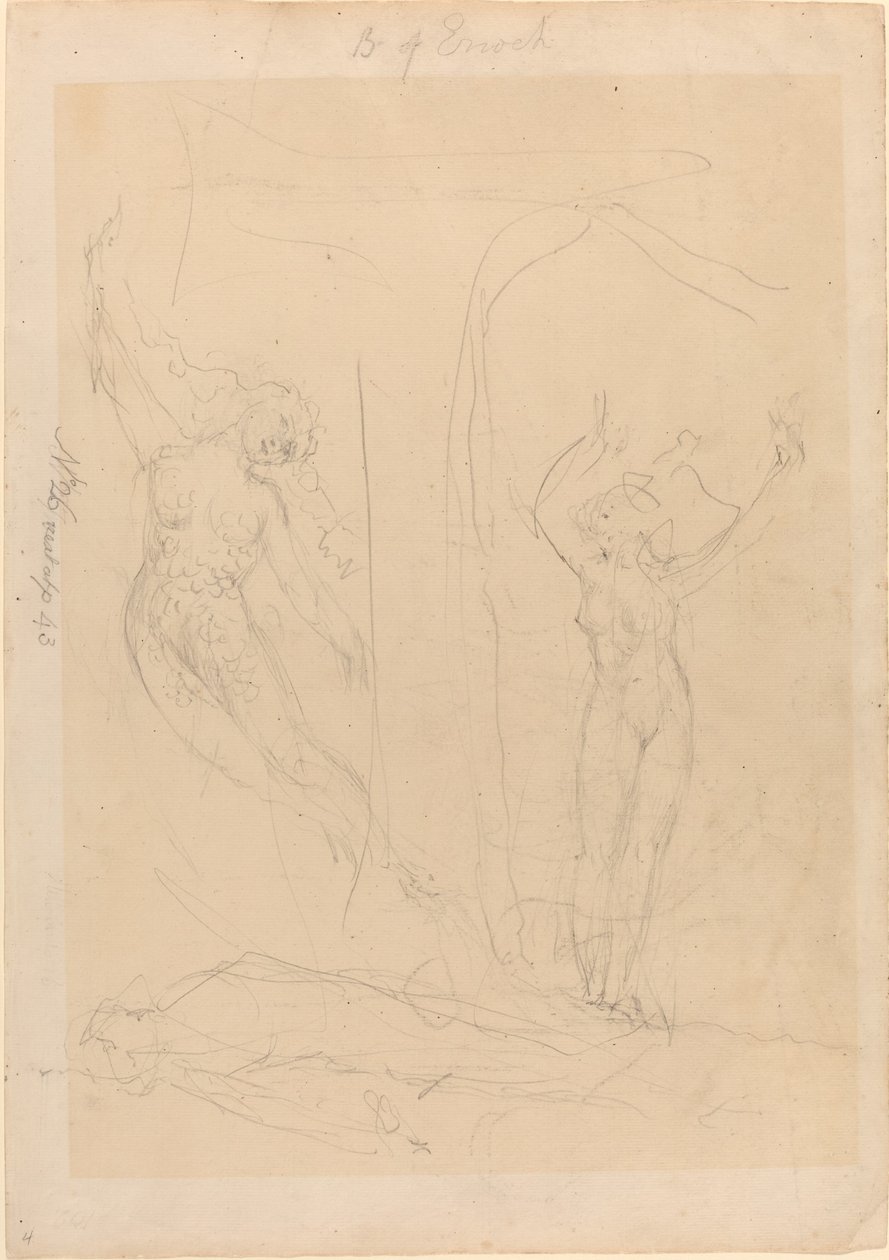 La figlia degli uomini diventa una sirena da William Blake